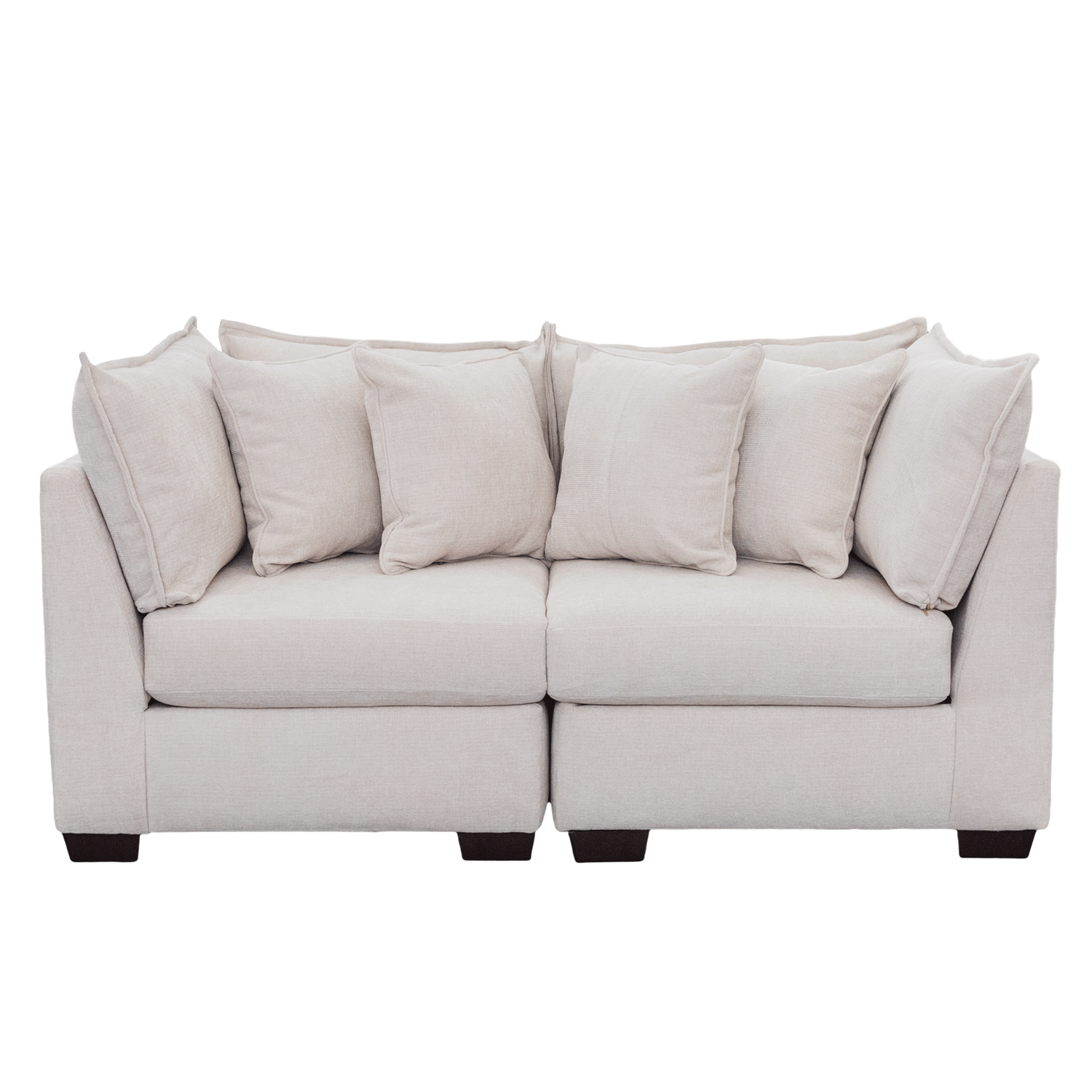 Atlas Modular Sectional In Ivory (Loveseat)