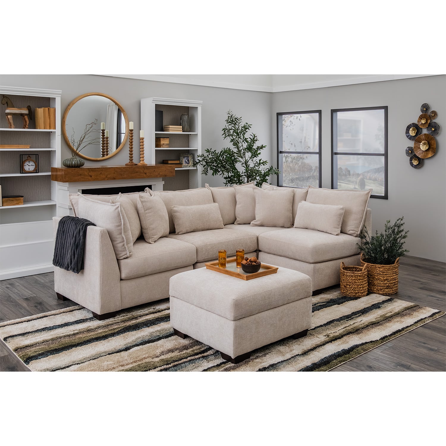 Atlas Modular Sectional In Ivory (Configurable)