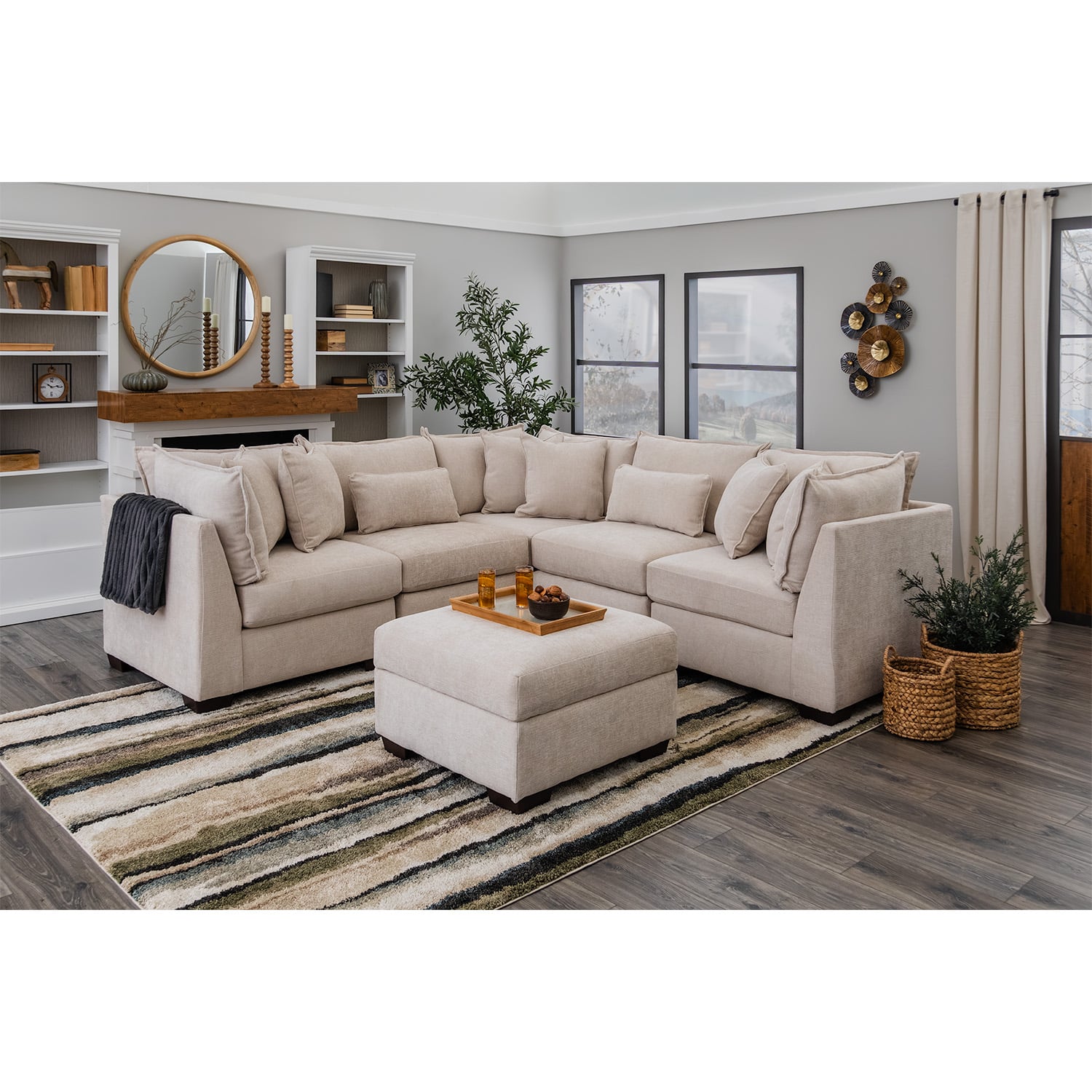 Atlas Modular Sectional In Ivory (Configurable)