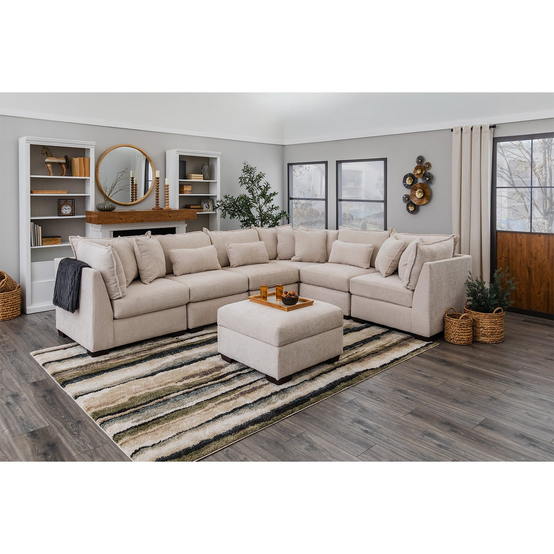 Atlas Modular Sectional In Ivory (Configurable)