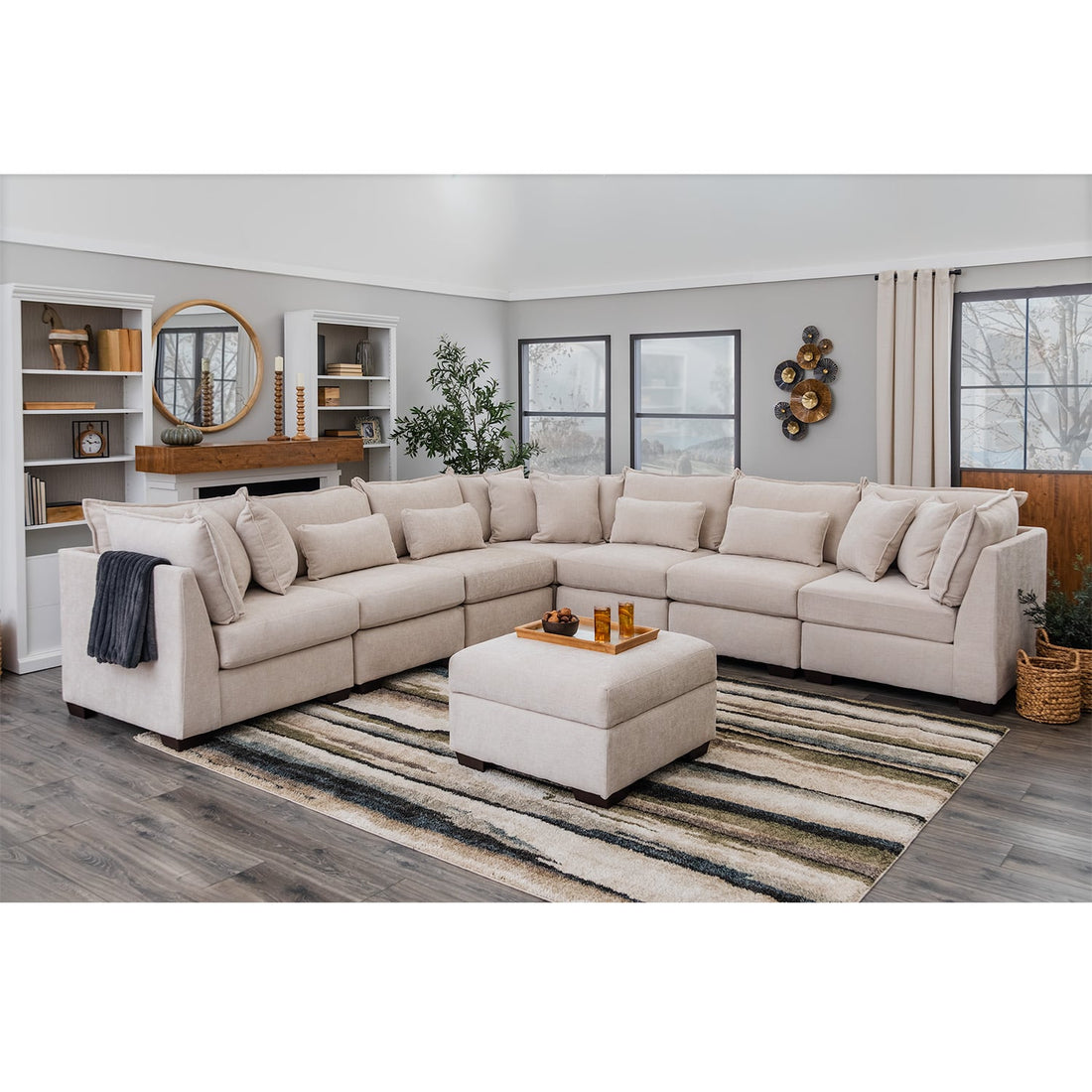 Atlas Modular Sectional In Ivory (Configurable)