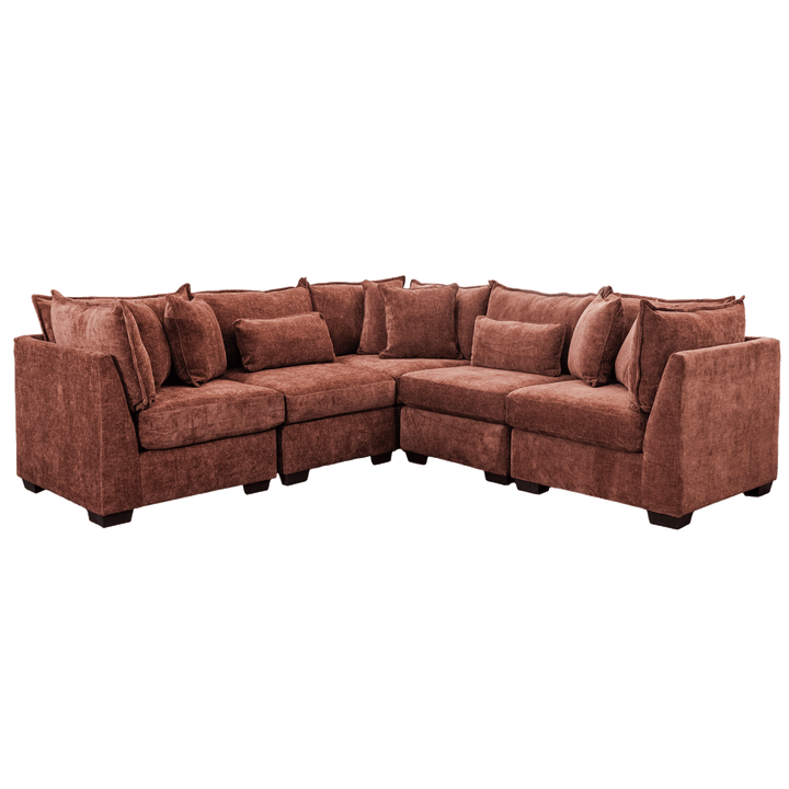 Atlas Modular Sectional In Rust (Configurable) (5-7PC)