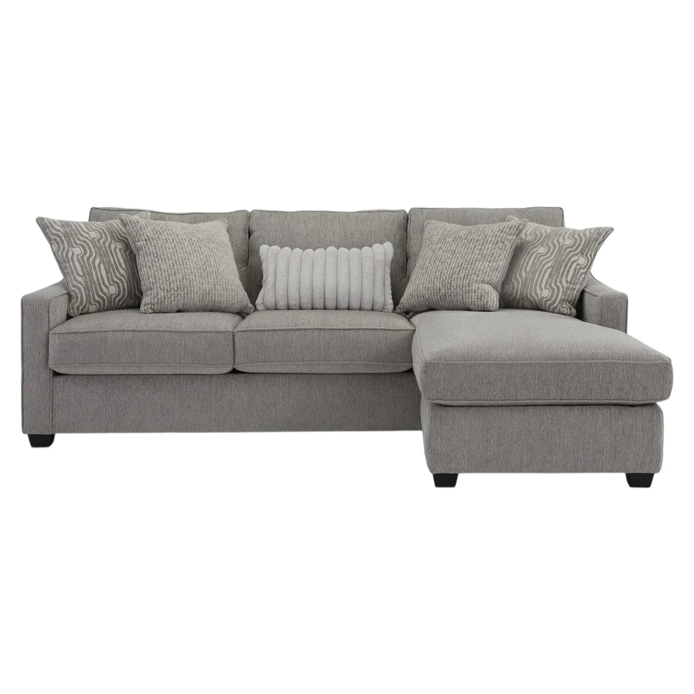 Michigan Gray Sectional Sofa (Reversible Chaise)