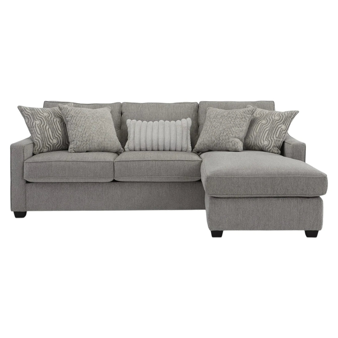Michigan Gray Sectional Sofa (Reversible Chaise)
