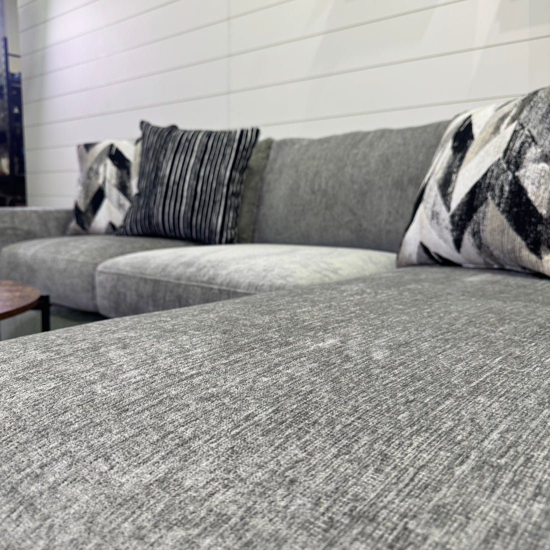 Sterling Sectional Chaise Sofa In Gray