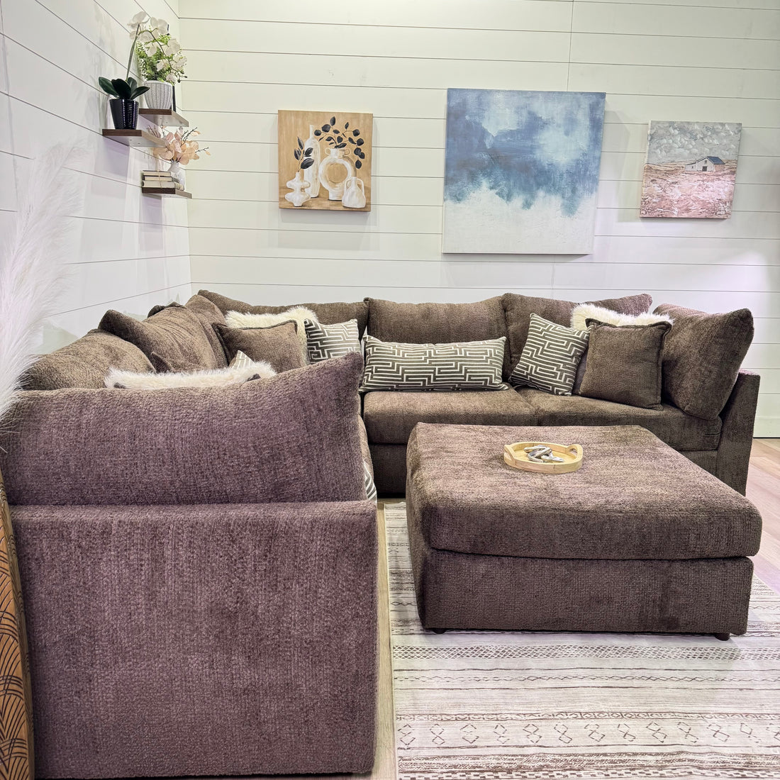 Bennet Modular Chocolate 6 Piece Sectional Sofa