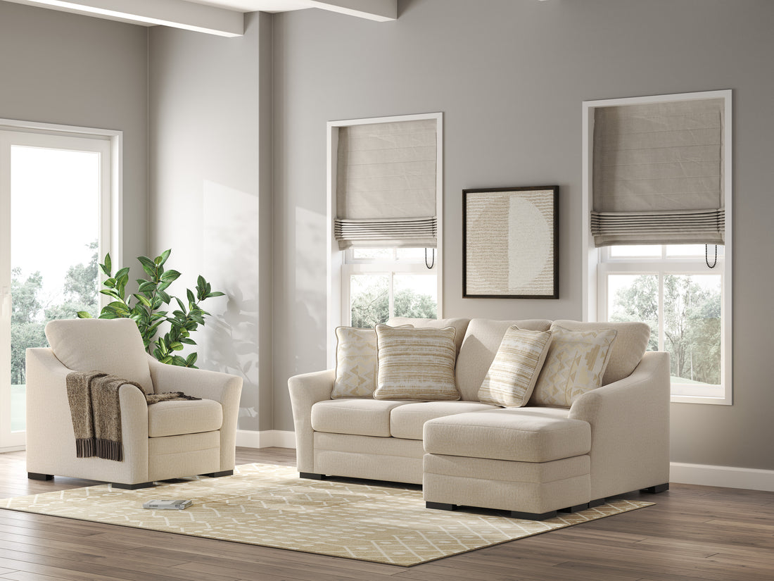 Chloe Sofa Chaise In Jute (Optional Queen Sleeper)