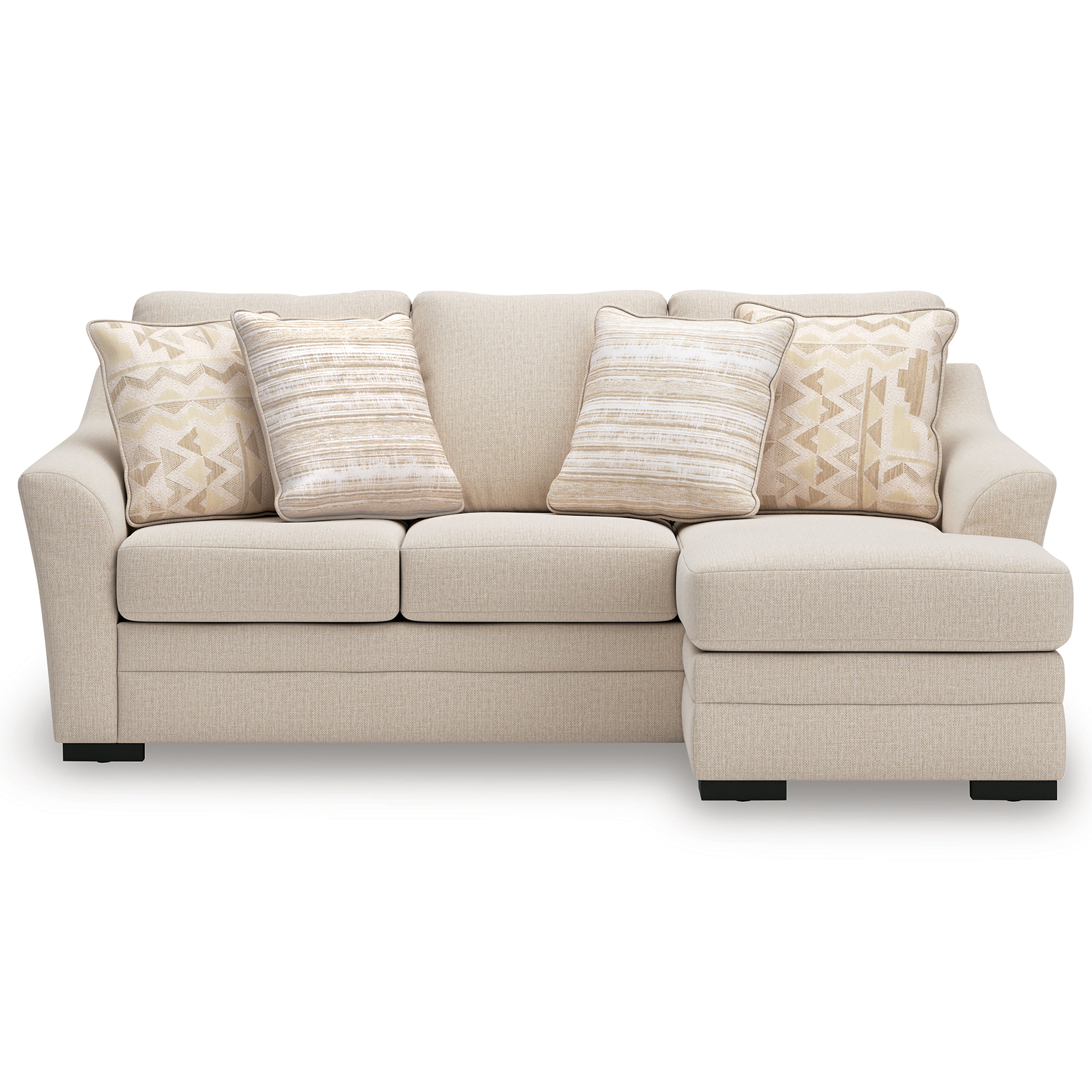 Chloe Sofa Chaise In Jute (Optional Queen Sleeper)