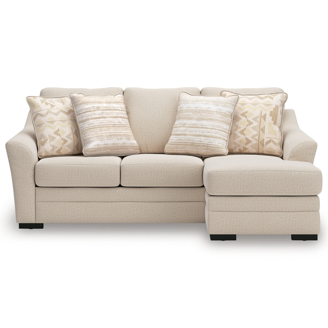Chloe Sofa Chaise In Jute (Optional Queen Sleeper)