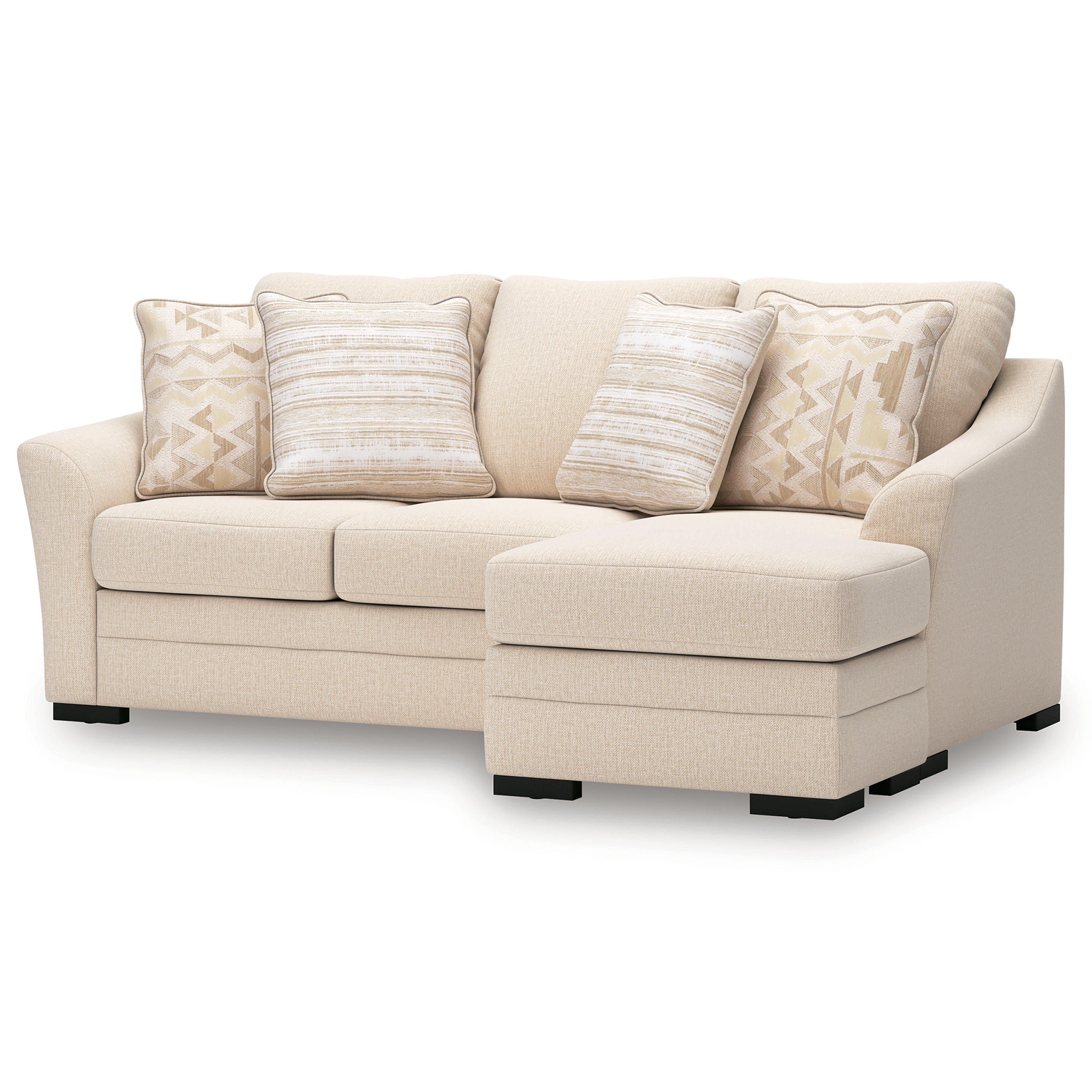 Chloe Sofa Chaise In Jute (Optional Queen Sleeper)