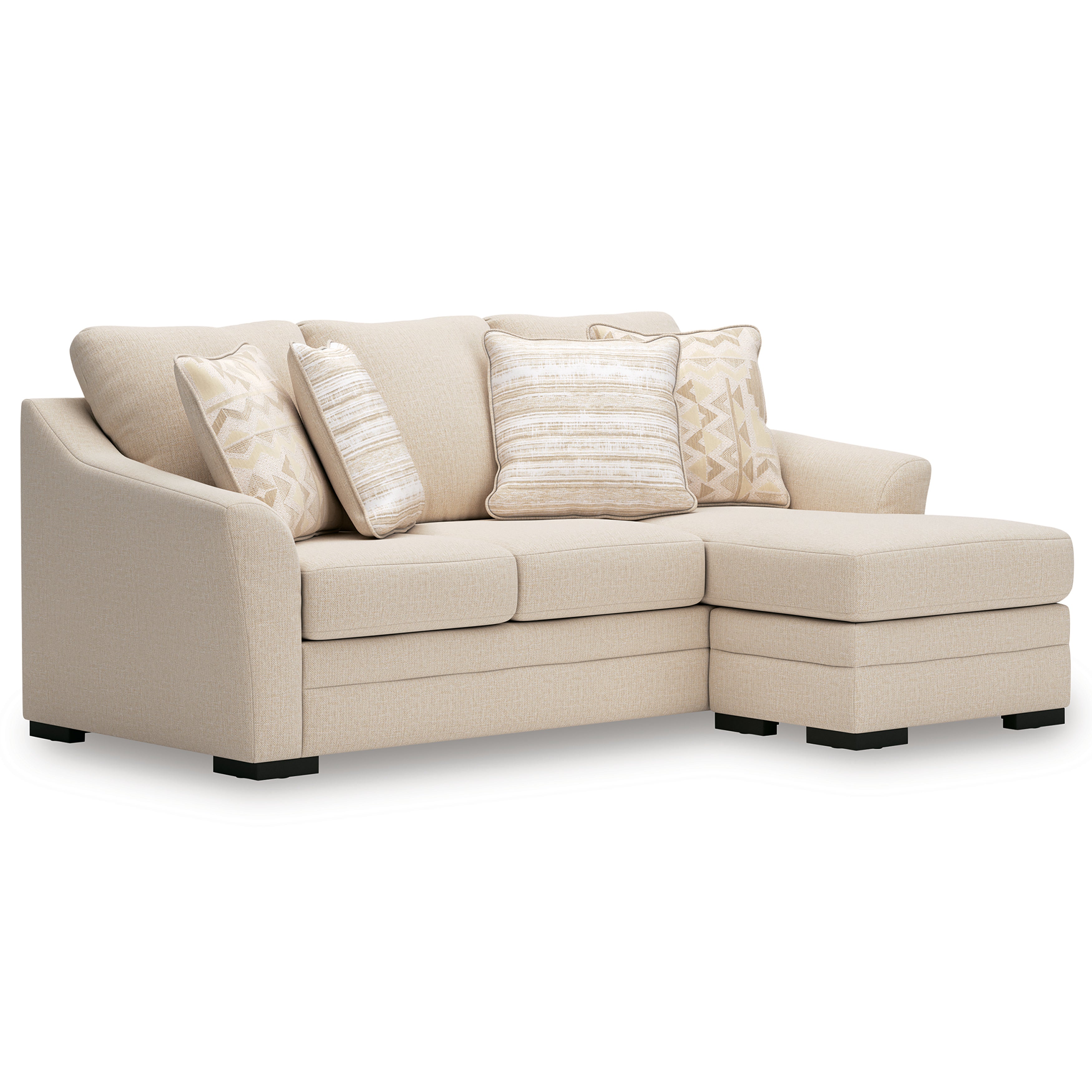 Chloe Sofa Chaise In Jute (Optional Queen Sleeper)