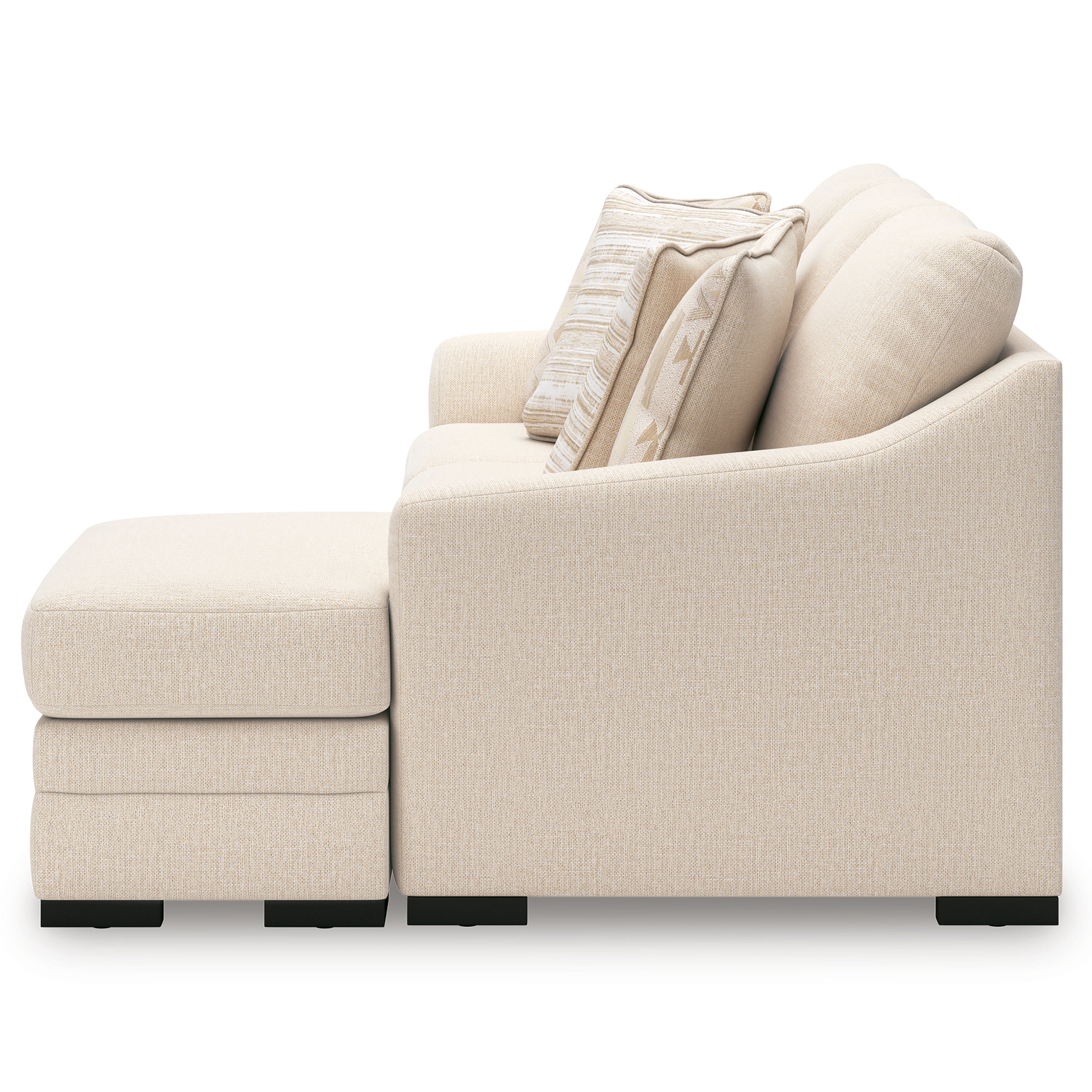 Chloe Sofa Chaise In Jute (Optional Queen Sleeper)