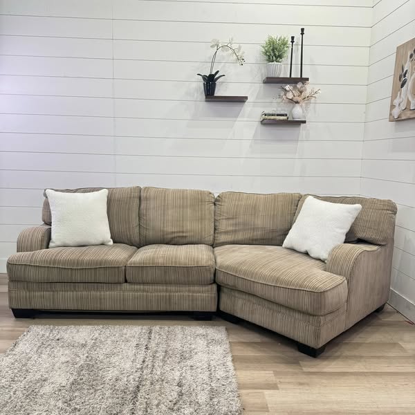 Cozy Cuddle Corner Beige Sectional