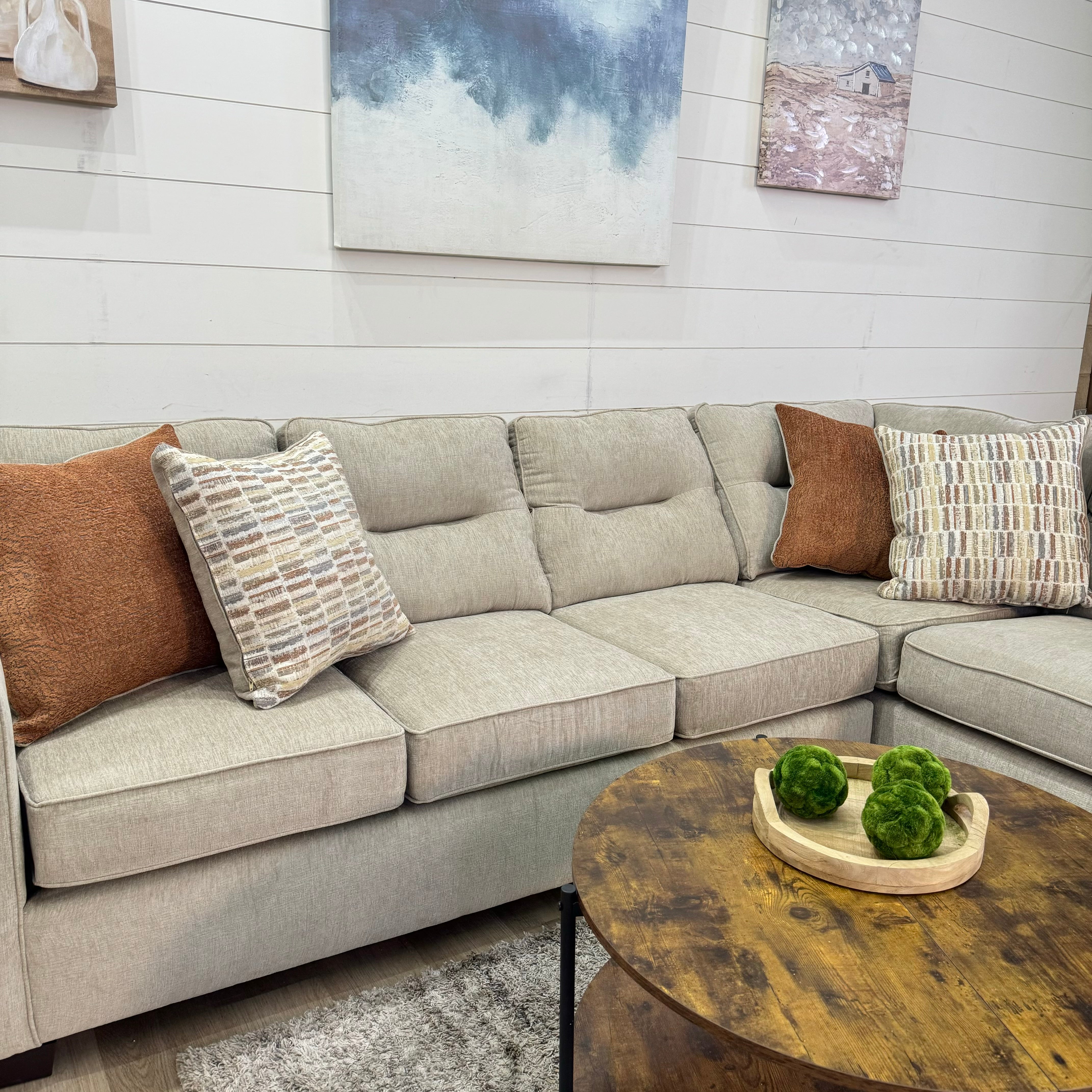 🔥 BF SPECIAL! Weston Oatmeal Beige Chaise Sectional Sofa