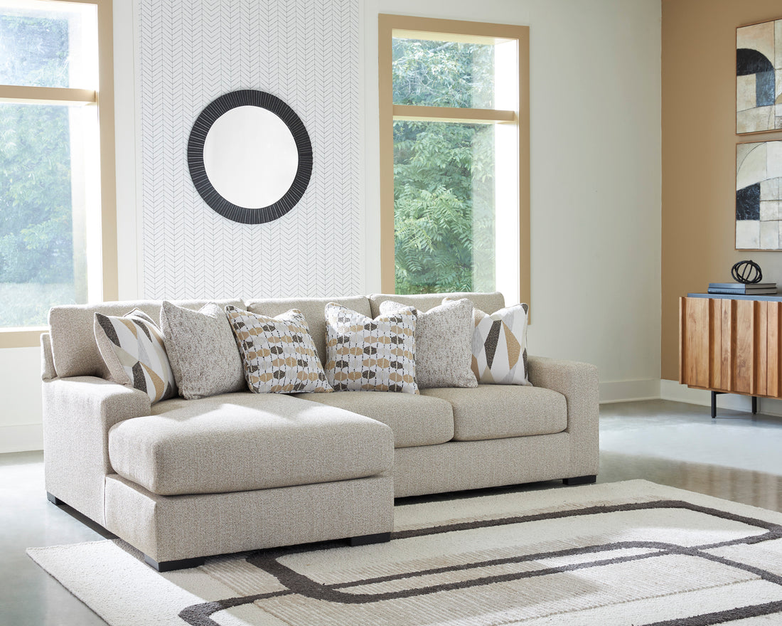 Aria Modular Sofa Chaise In Pebble Beige (Customizable)