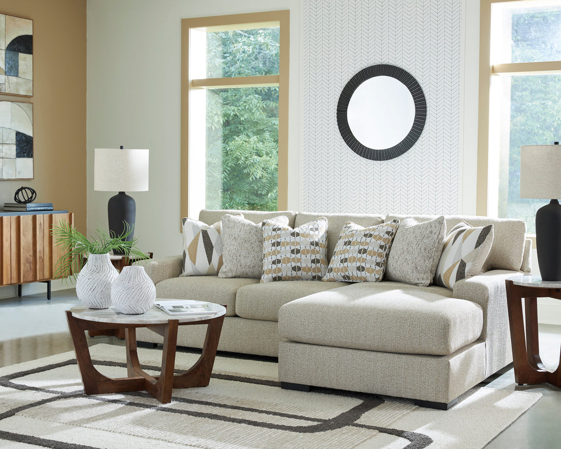 Aria Modular Sofa Chaise In Pebble Beige (Customizable)