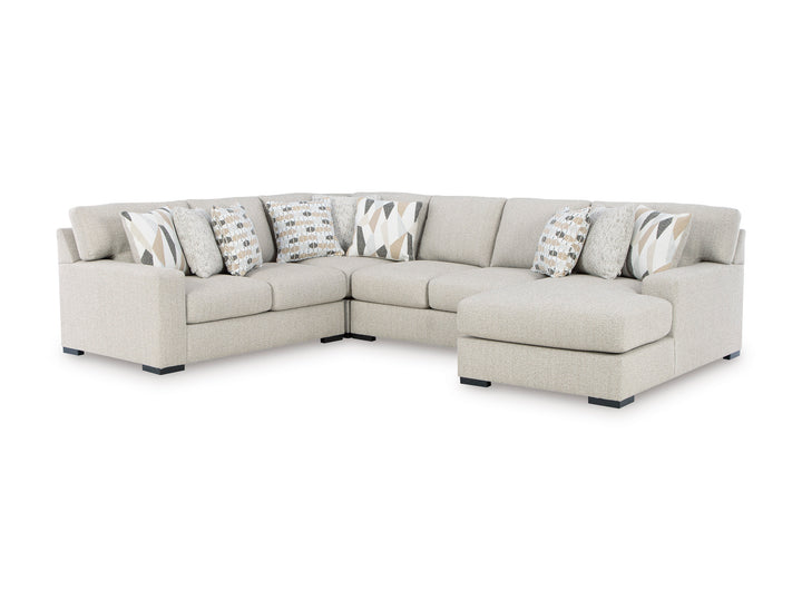 Aria Modular U Shape Sectional In Pebble (Customizable)
