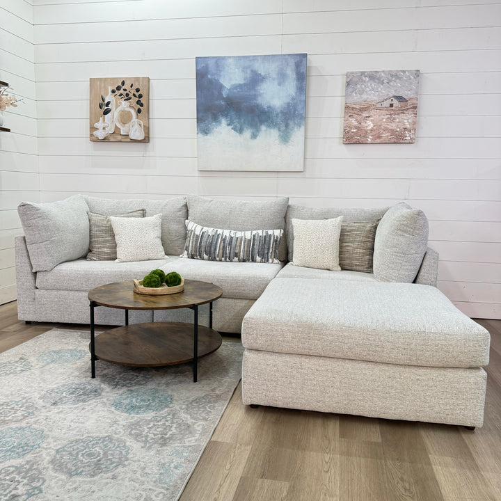 Bennet Modular 4 Piece Cream Sectional Sofa