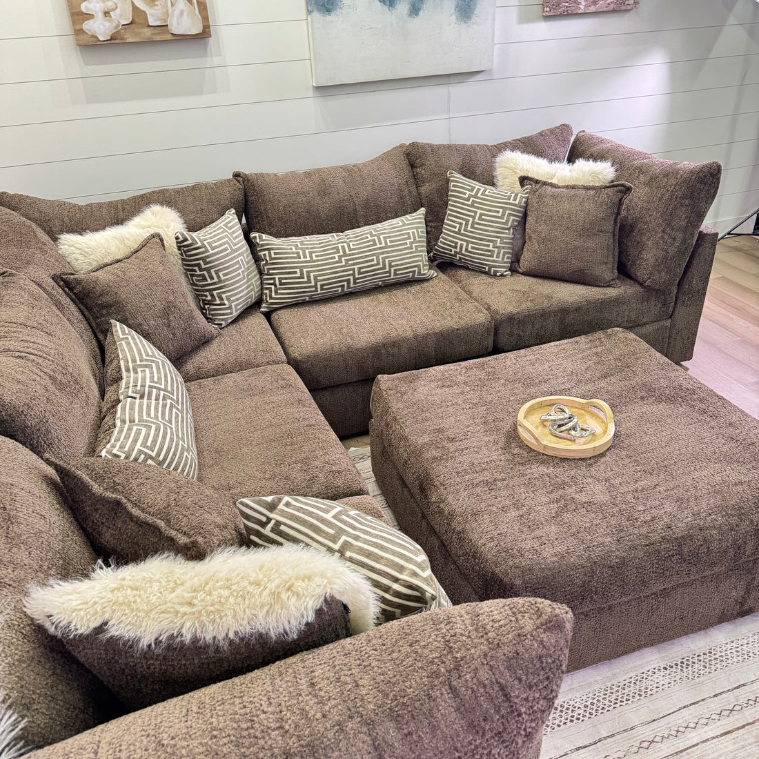 Bennet Modular Chocolate 6 Piece Sectional Sofa