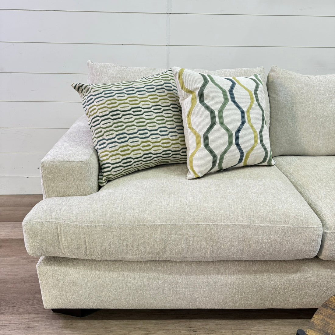 Sahara Cream Two Piece Chaise Sectional