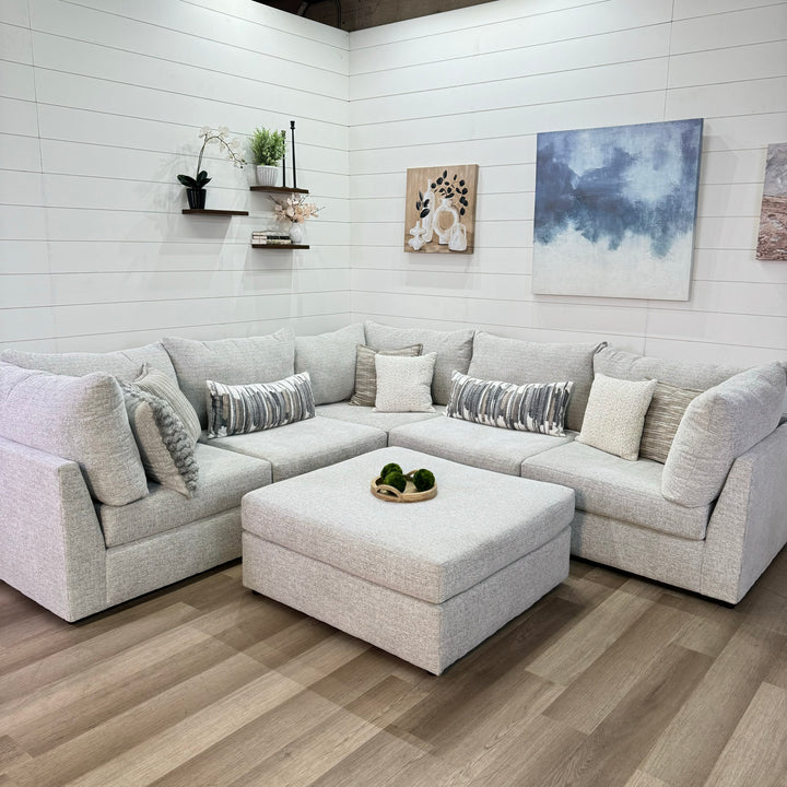Bennet Modular 6 Piece Cream Sectional Sofa