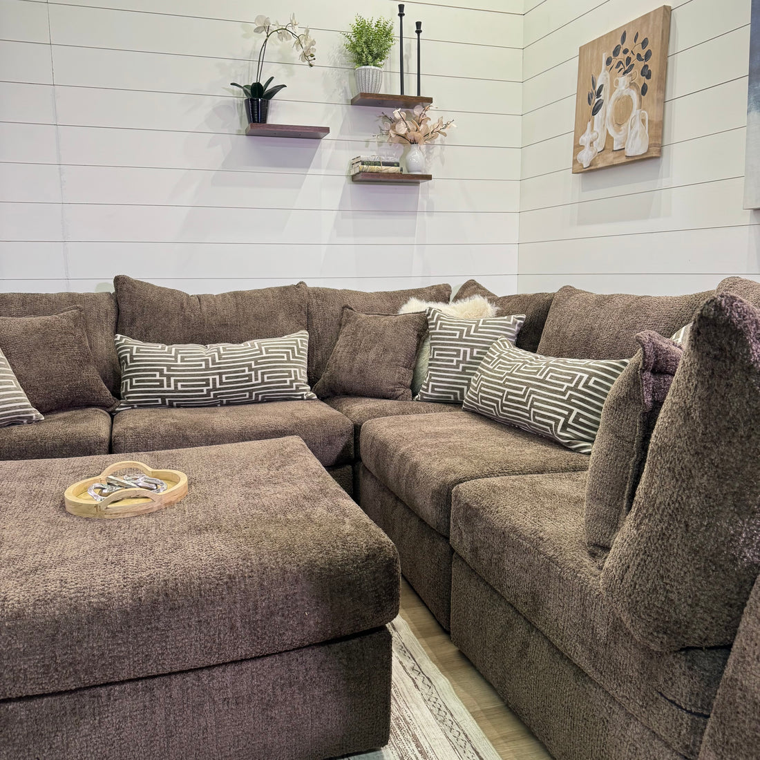 Bennet Modular Chocolate 6 Piece Sectional Sofa