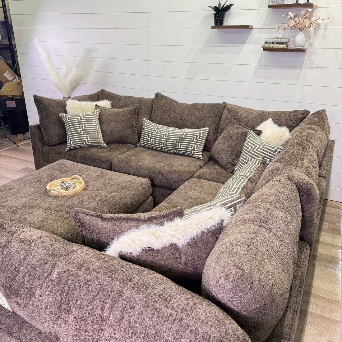 Bennet Modular Chocolate 6 Piece Sectional Sofa