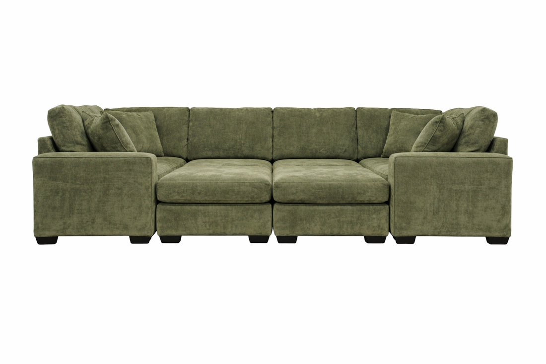 Haven Modular 6 Seat U Shape Sectional (Customizable) (Pit)