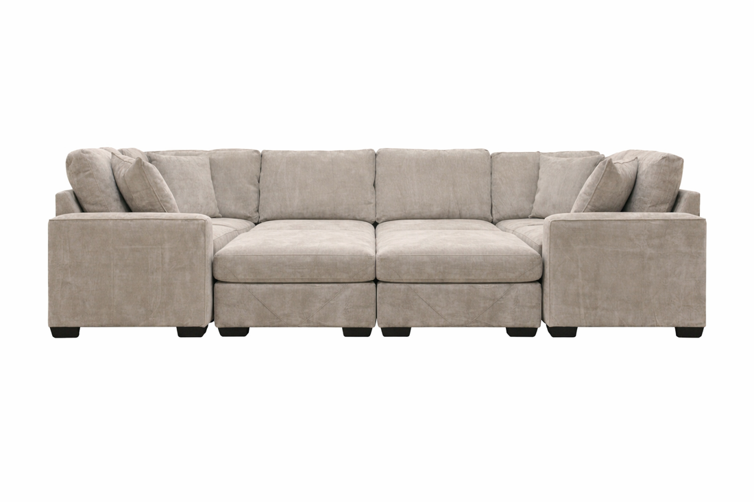 Haven Modular 6 Seat U Shape Sectional (Customizable) (Pit)