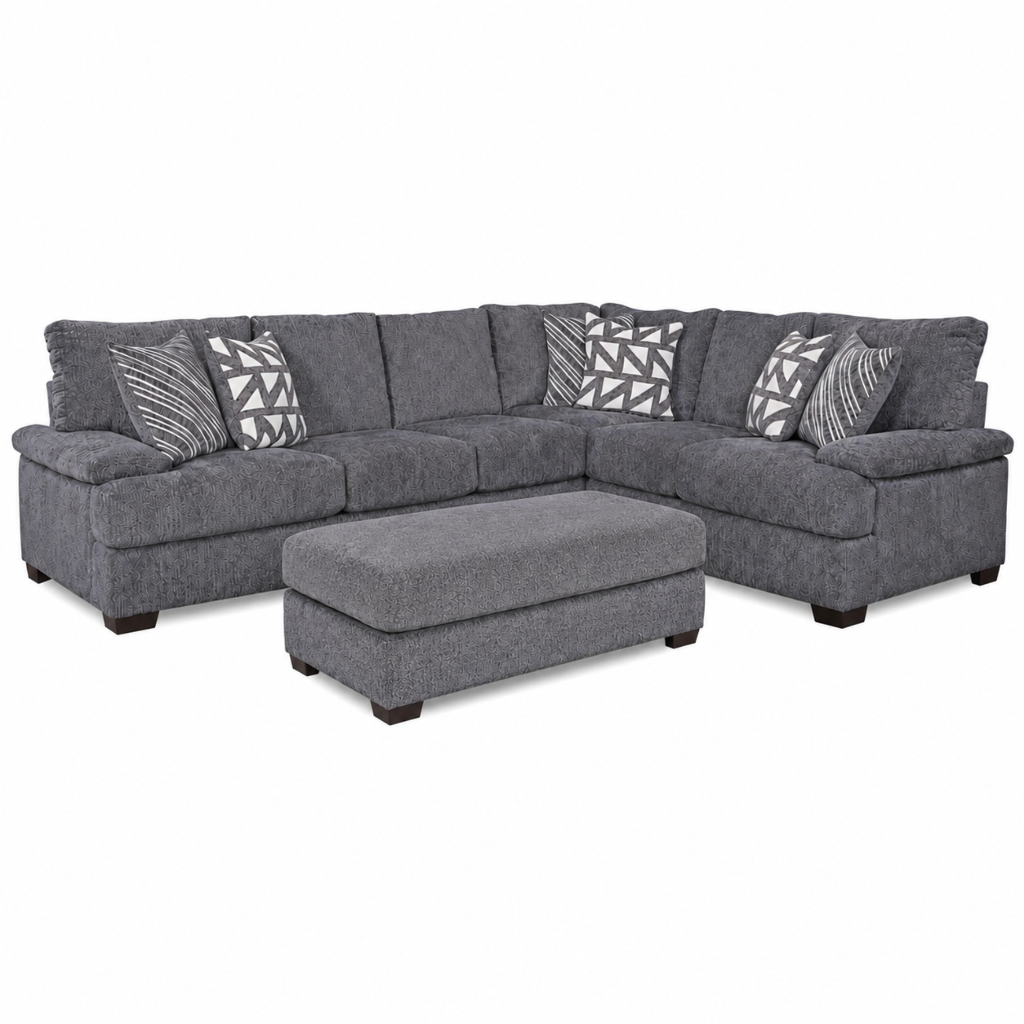 Mammoth Charcoal Sectional Sofa