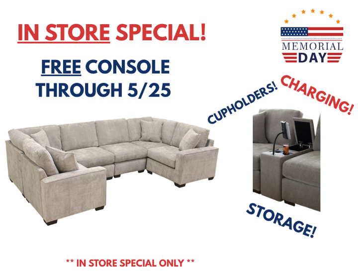 Haven Modular 6 Seat U Shape Sectional (Customizable) (Pit)