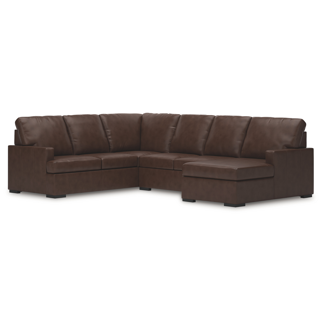 Beckett Leather U Shape Sectional Sofa (Customizable)