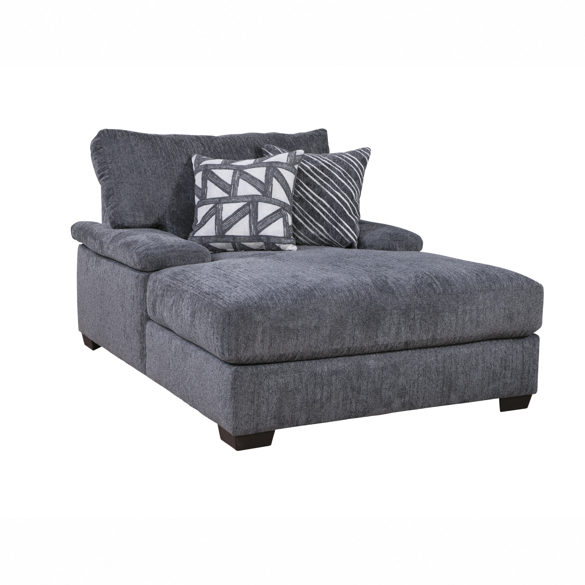 Mammoth Double Chaise in Charcoal