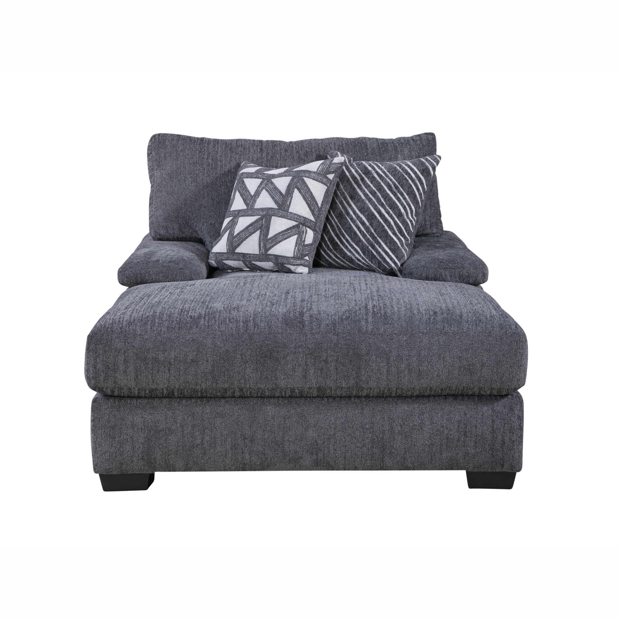 Mammoth Double Chaise in Charcoal