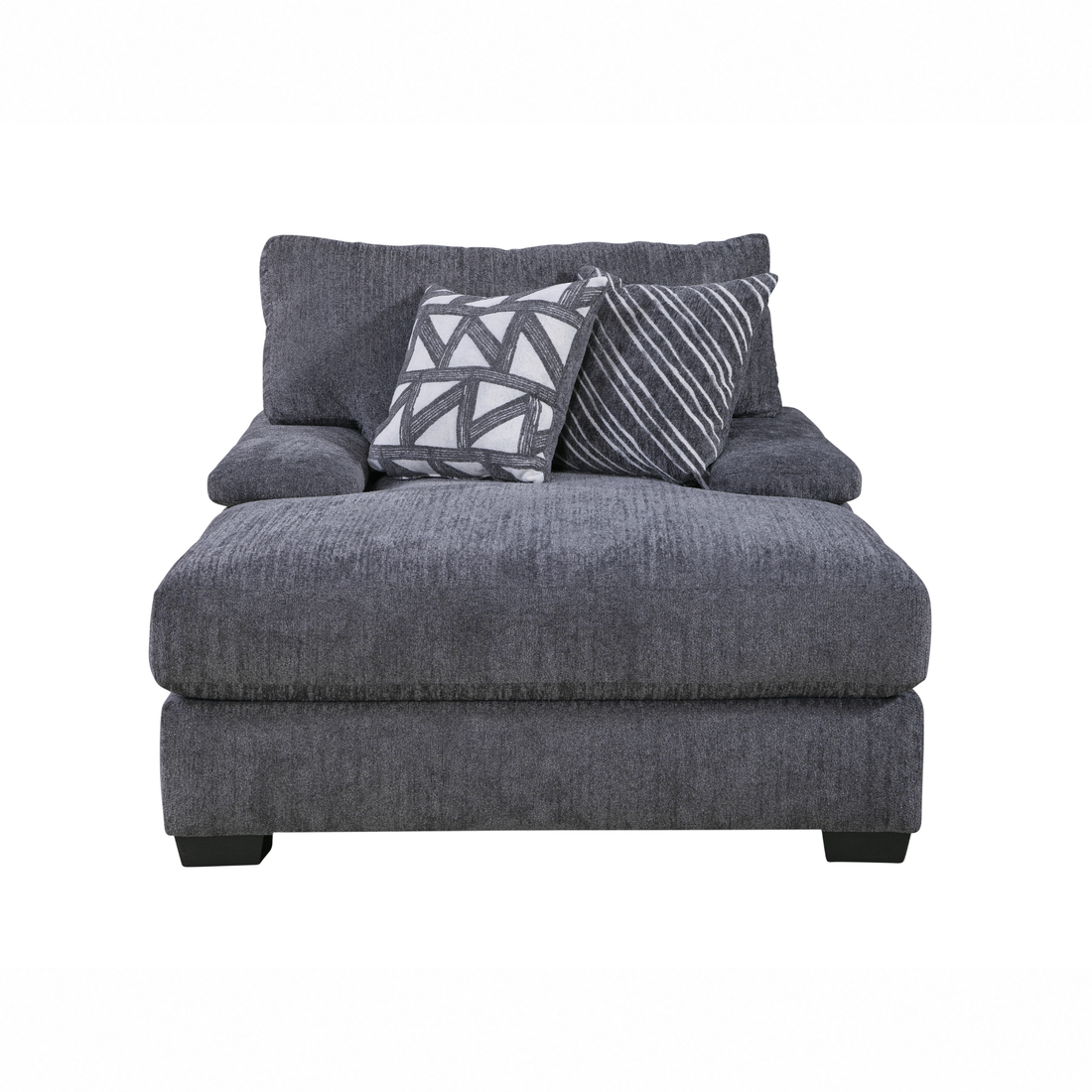 Mammoth Double Chaise in Charcoal