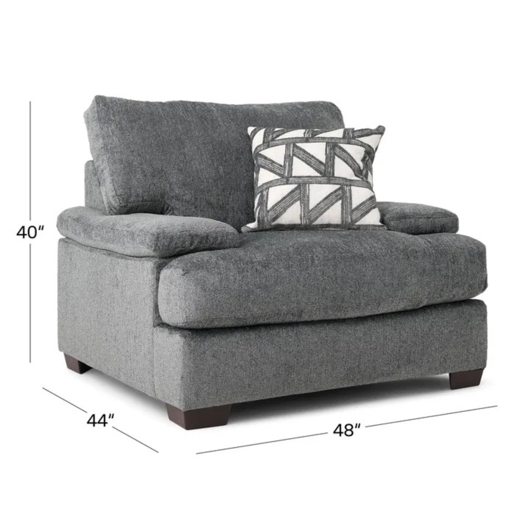 Mammoth Chair In Charcoal