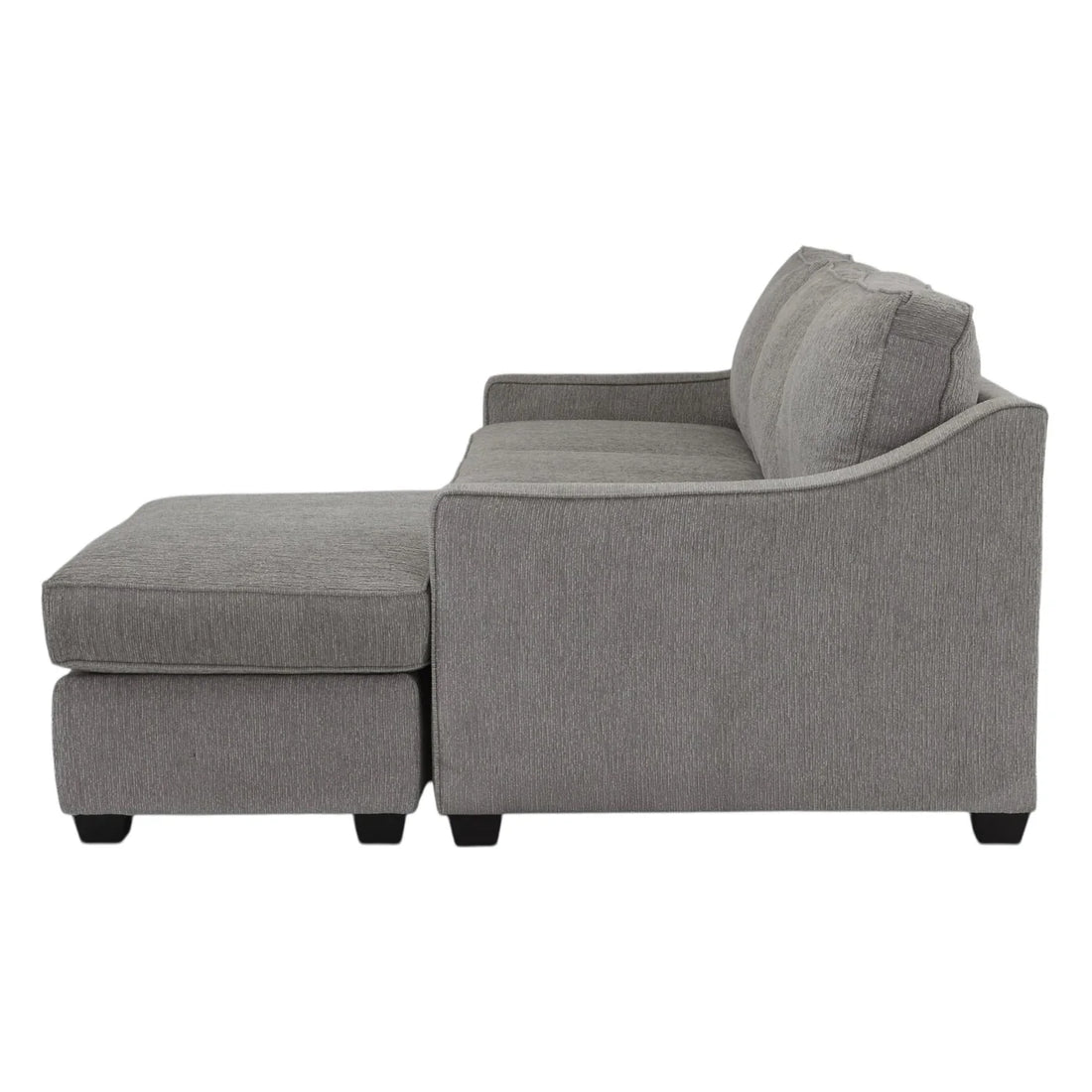 Michigan Gray Sectional Sofa (Reversible Chaise)