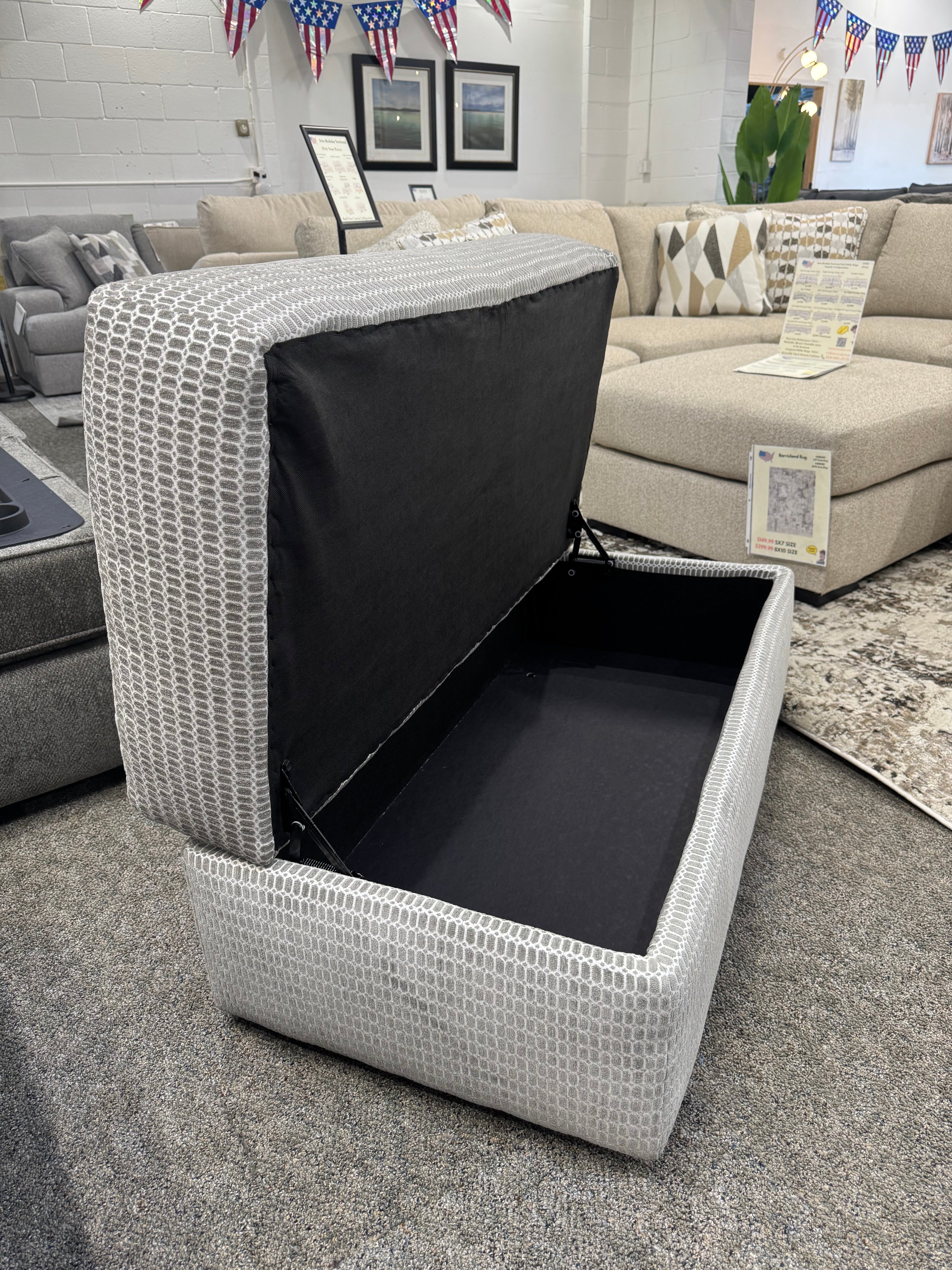 Sterling storage ottoman 🚨Clearance