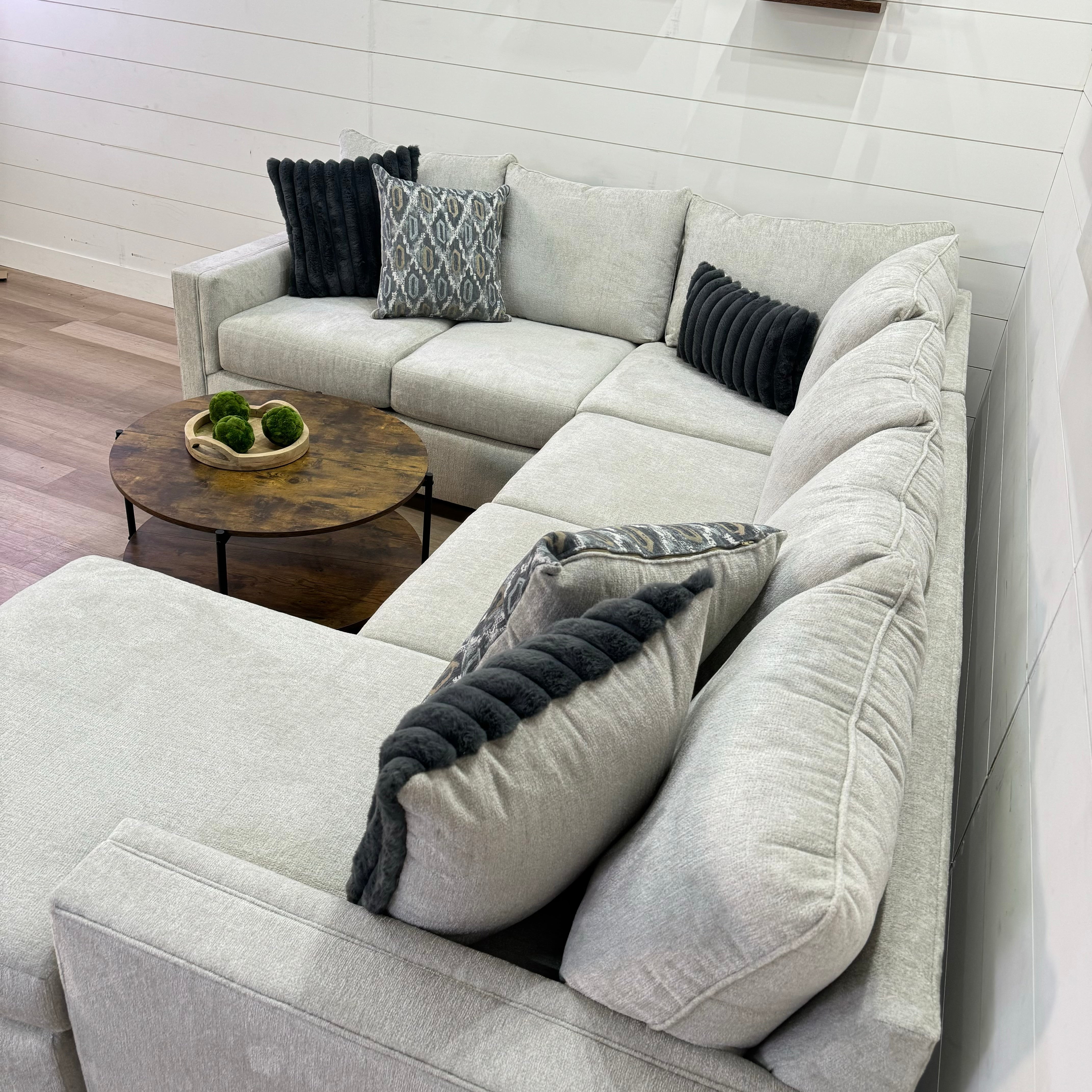 Harper Cream U Shape Reversible Chaise Sectional