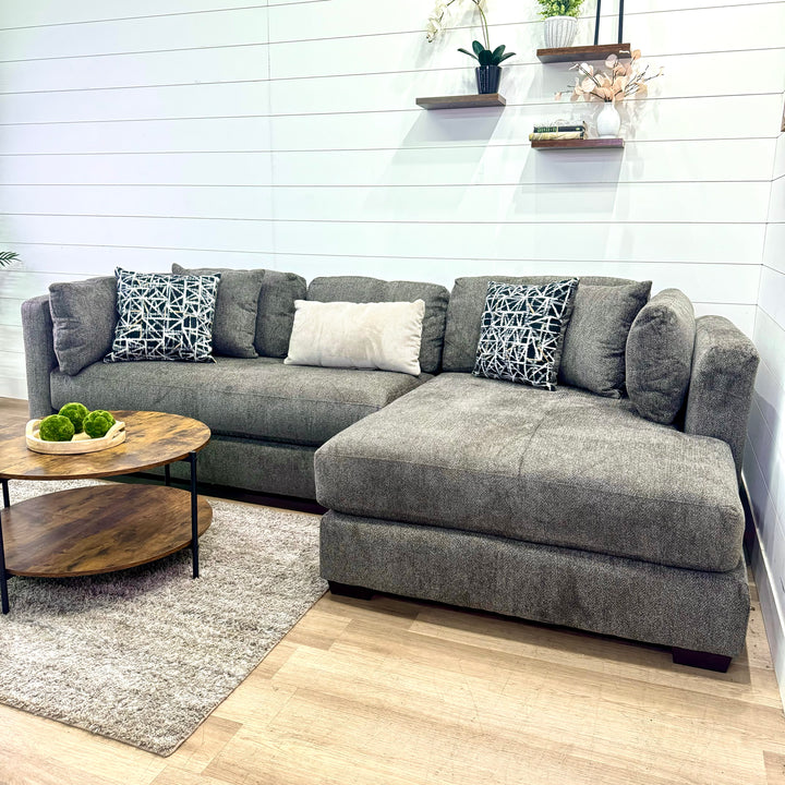Bruce Oversized Chaise Sectional with Ottoman