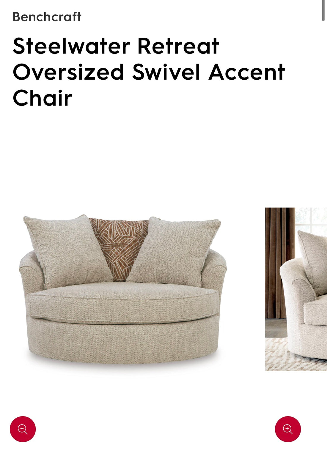 Steel water retreat swivel chair (RETURN) 🚨 Last one