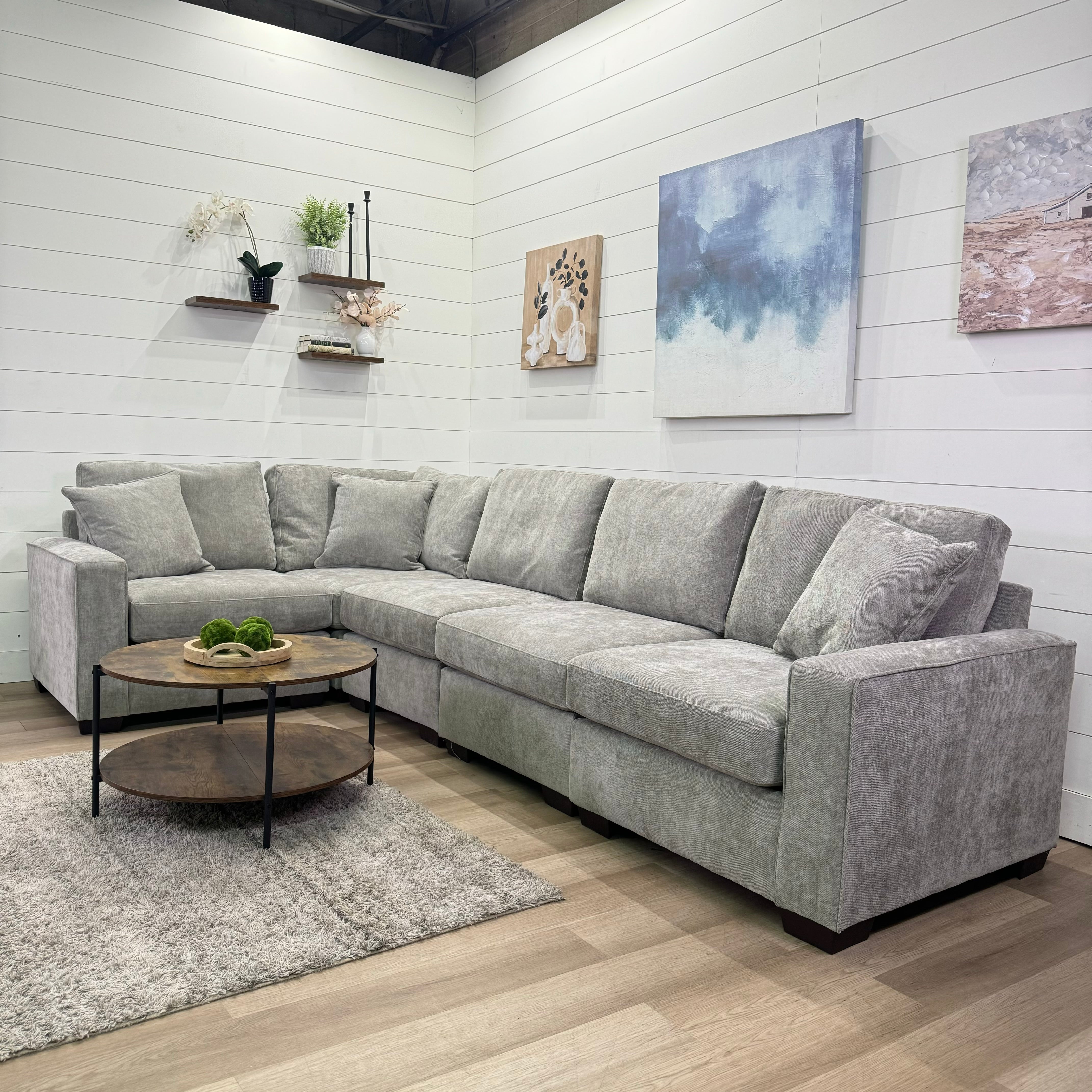 Haven Modular Ash 6 Piece Sectional Sofa