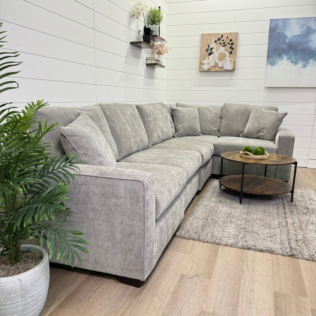 Haven Modular Ash 5 Piece Sectional Sofa