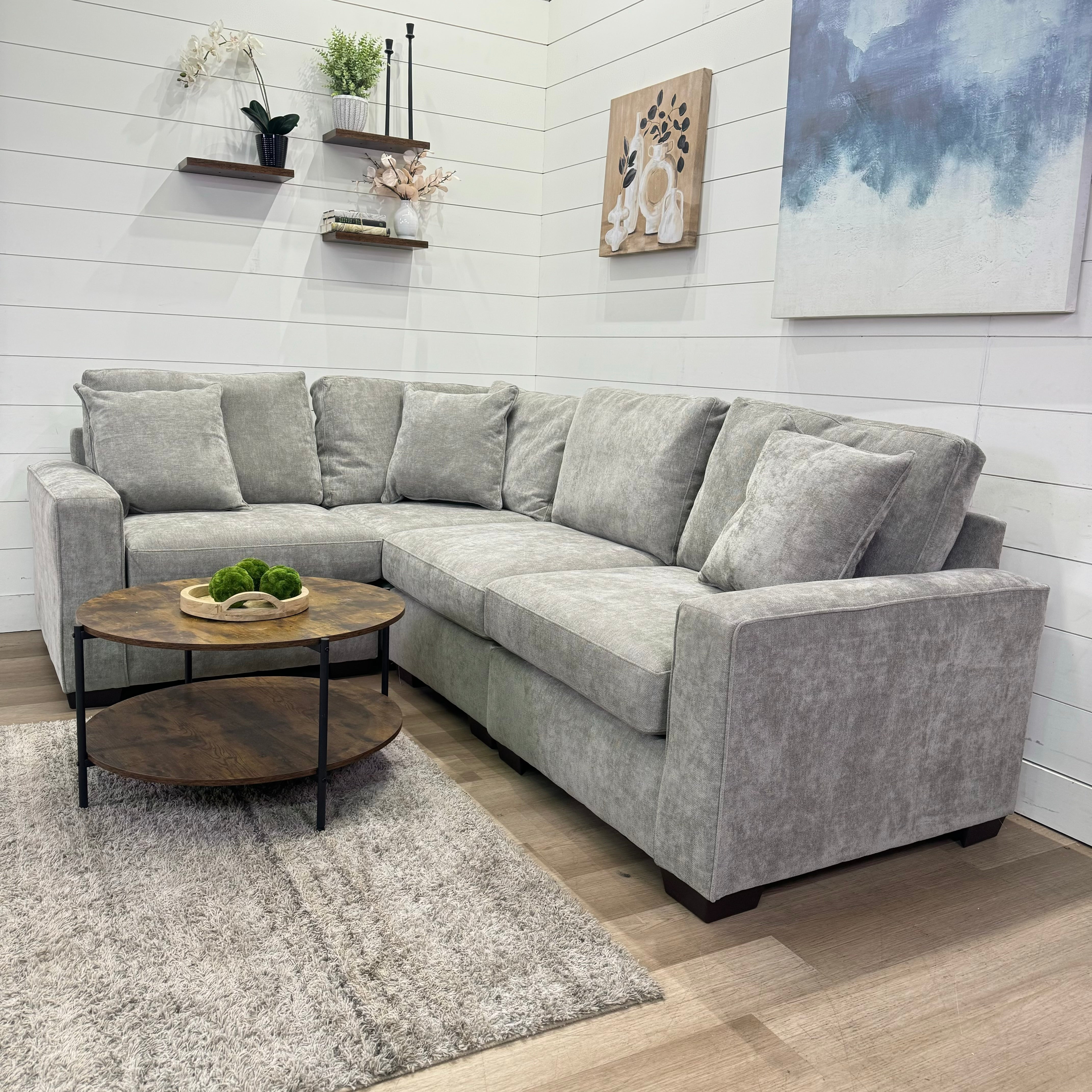 Haven Modular Ash 5 Piece Sectional Sofa