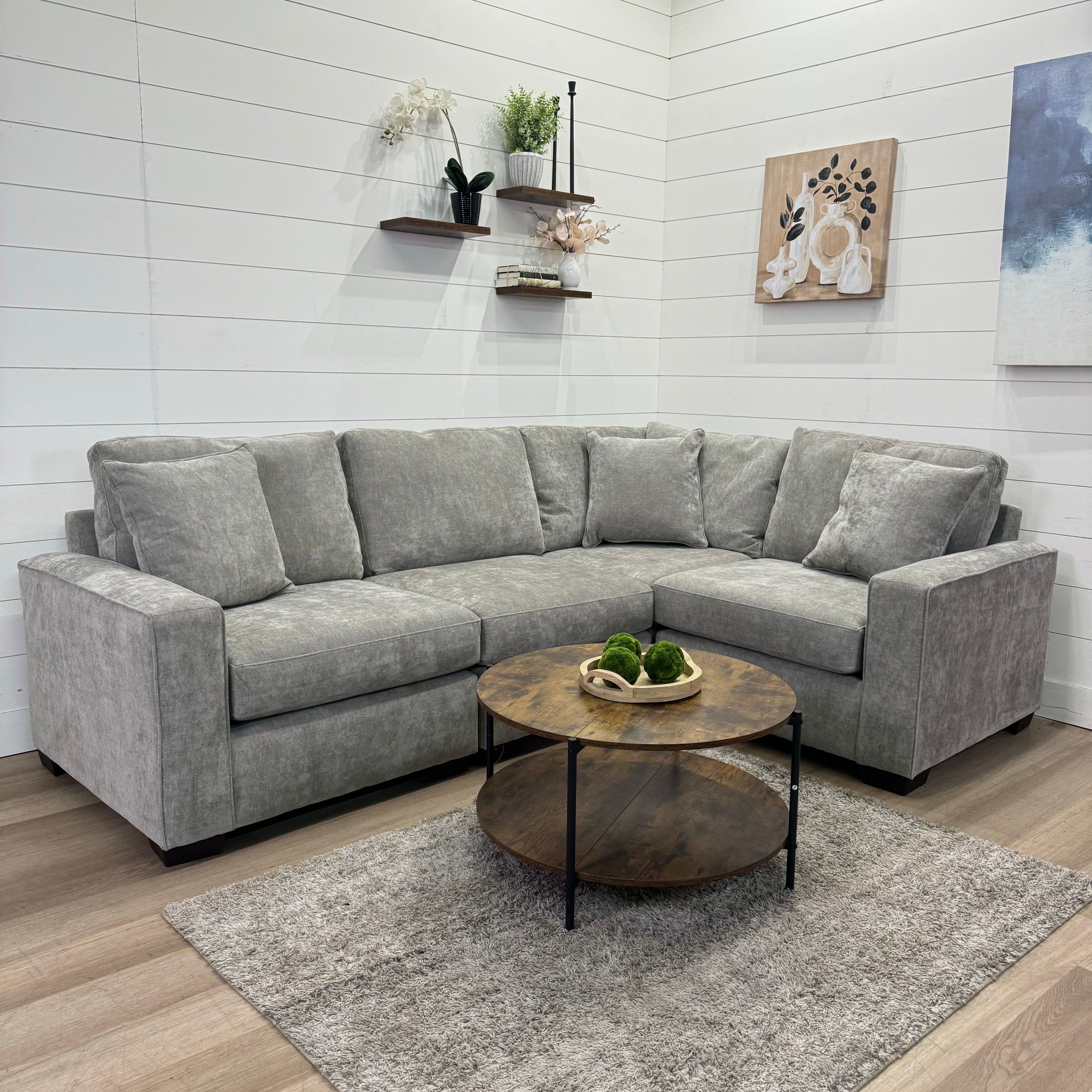 Haven Modular Ash 5 Piece Sectional Sofa