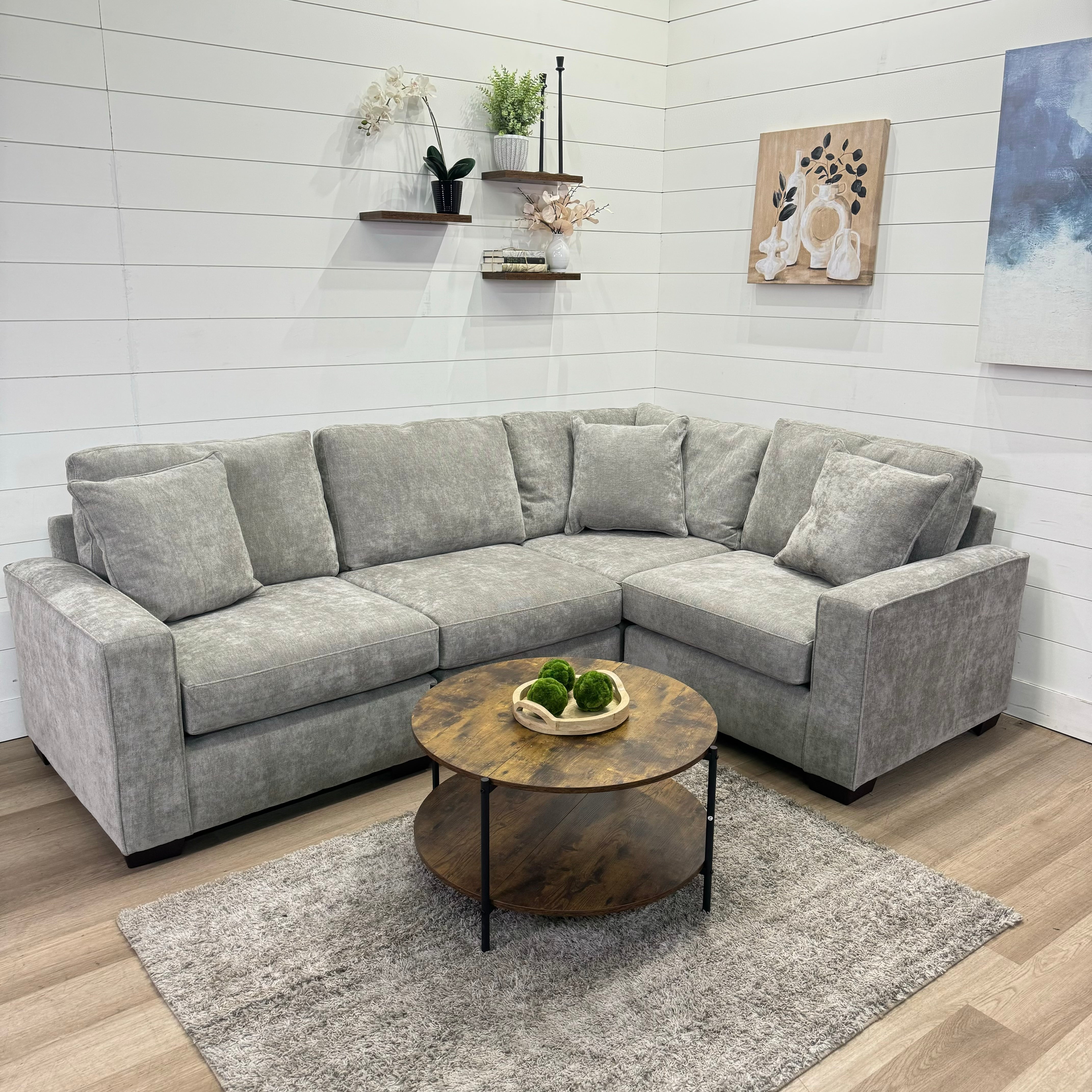 Haven Modular Ash 5 Piece Sectional Sofa