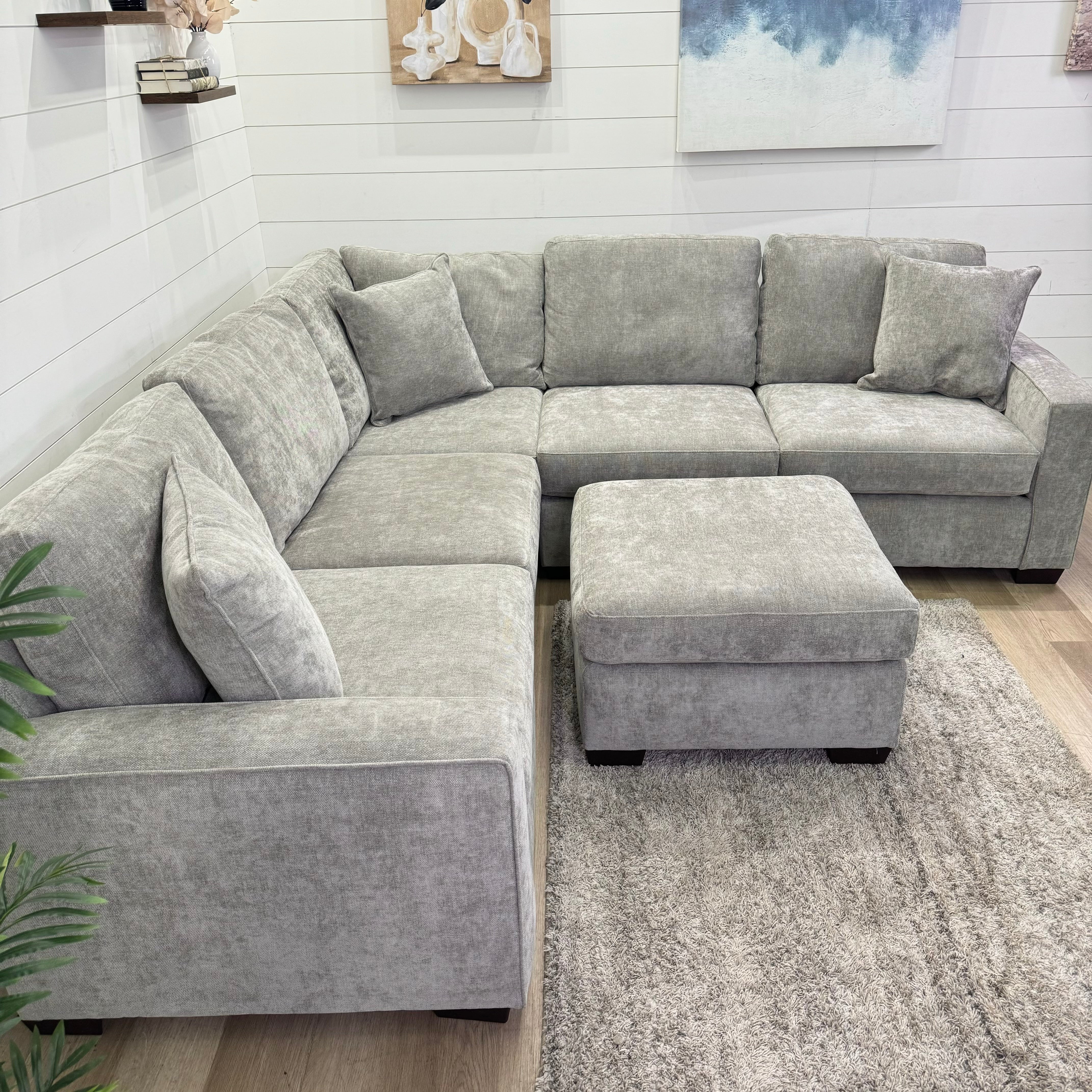 Haven Modular Ash 6 Piece Sectional Sofa