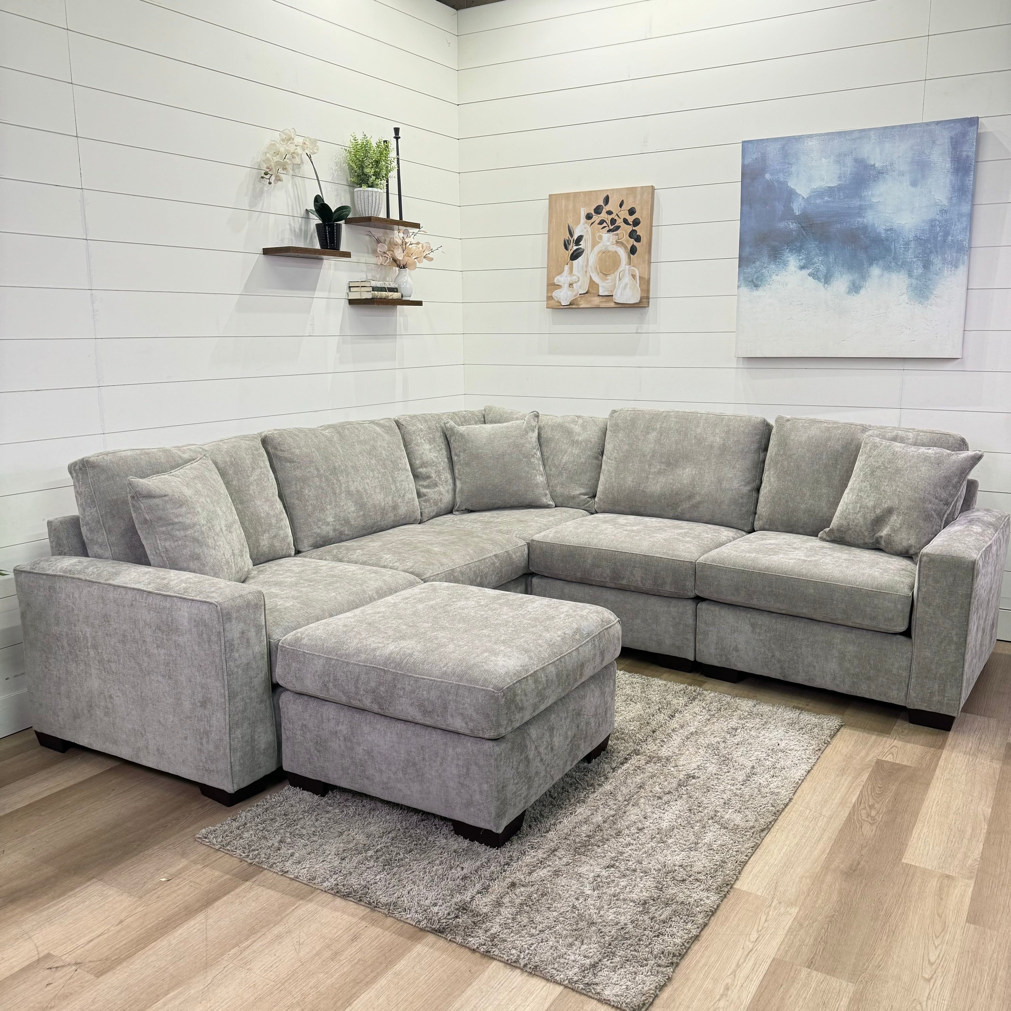 Haven Modular Ash 6 Piece Sectional Sofa