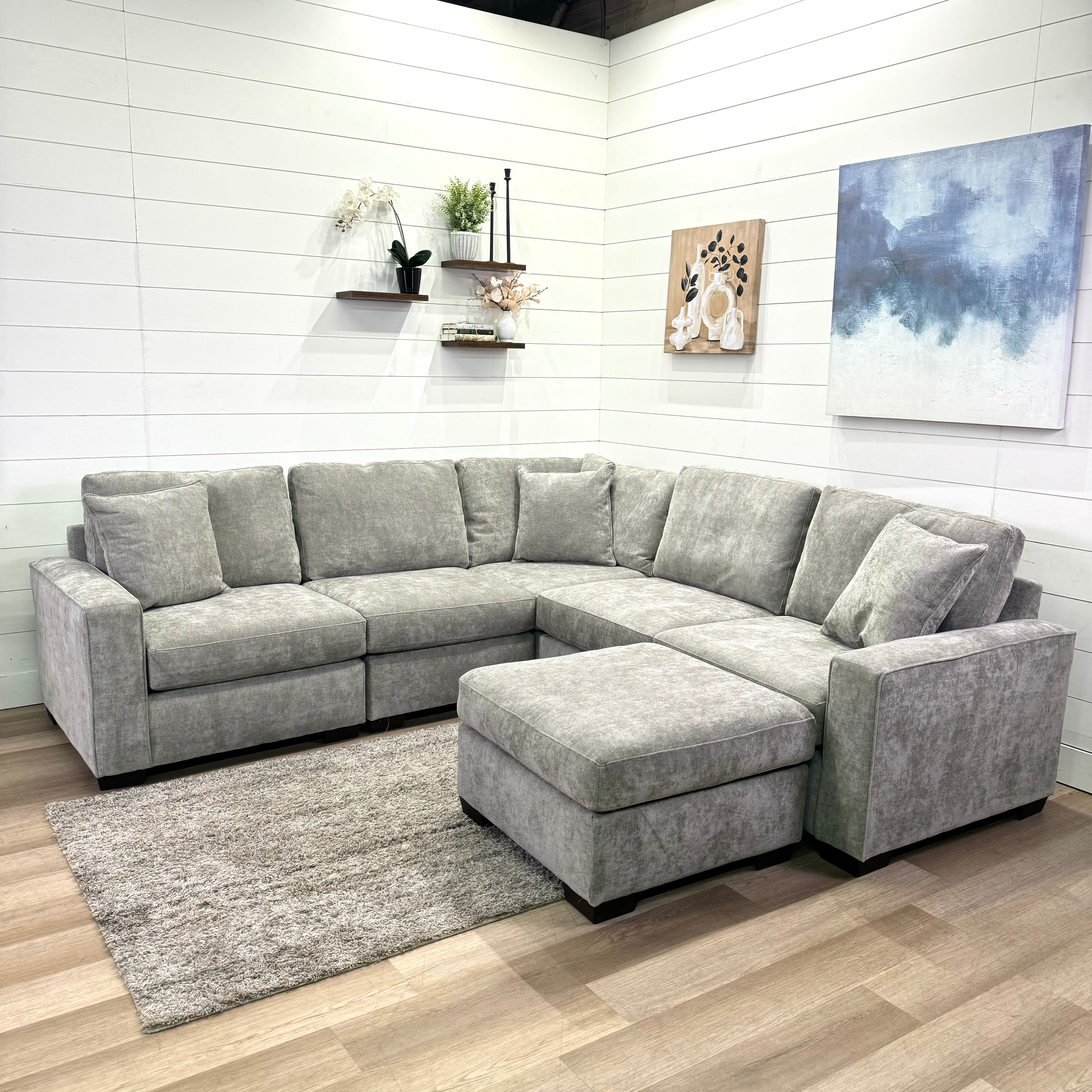 Haven Modular Ash 6 Piece Sectional Sofa