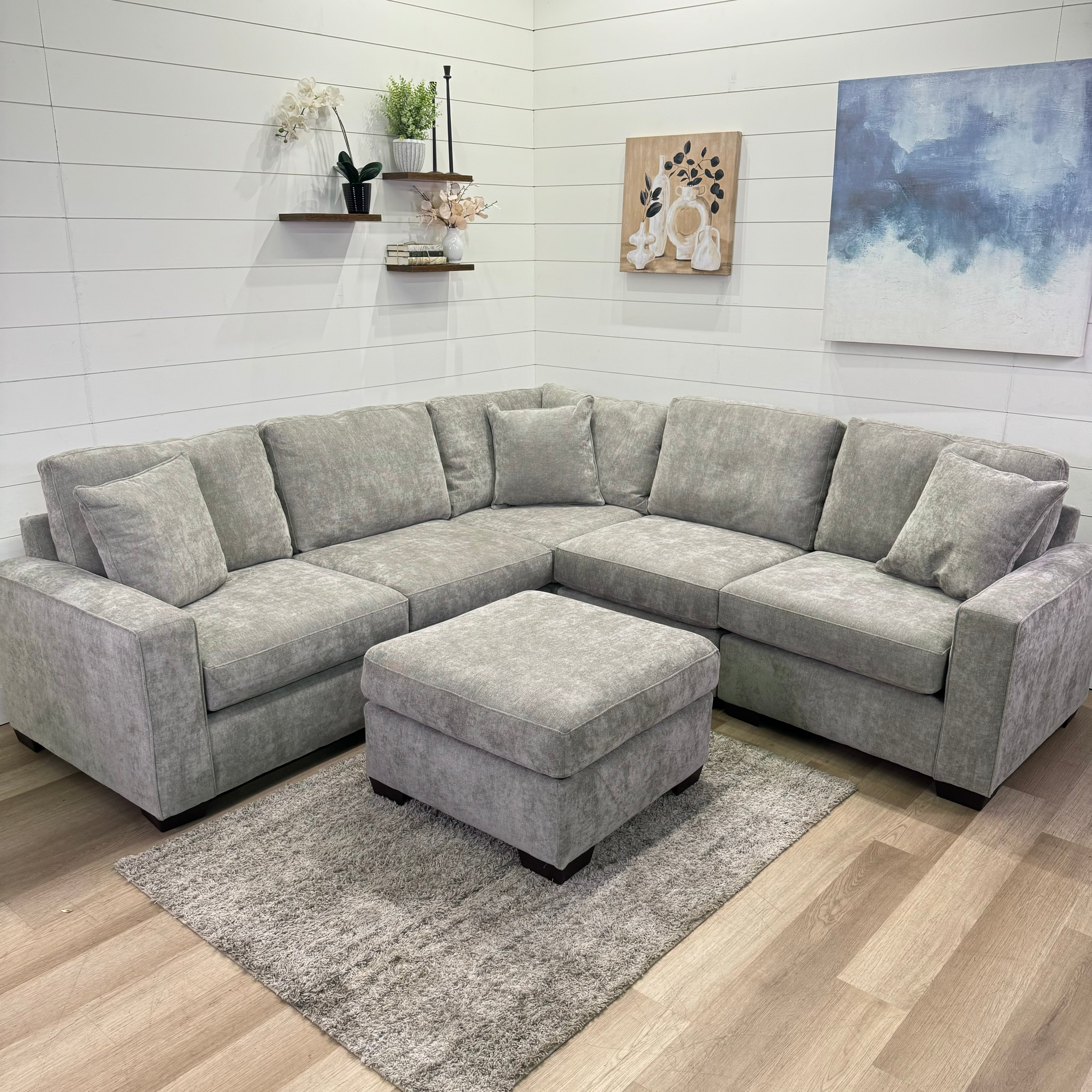 Haven Modular Ash 6 Piece Sectional Sofa